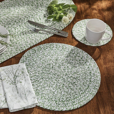 Spice Bin Braided Placemat - Mint Set of 12 Park Designs - The Fox Decor
